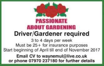 Gardeners and Gardening in Bromsgrove
